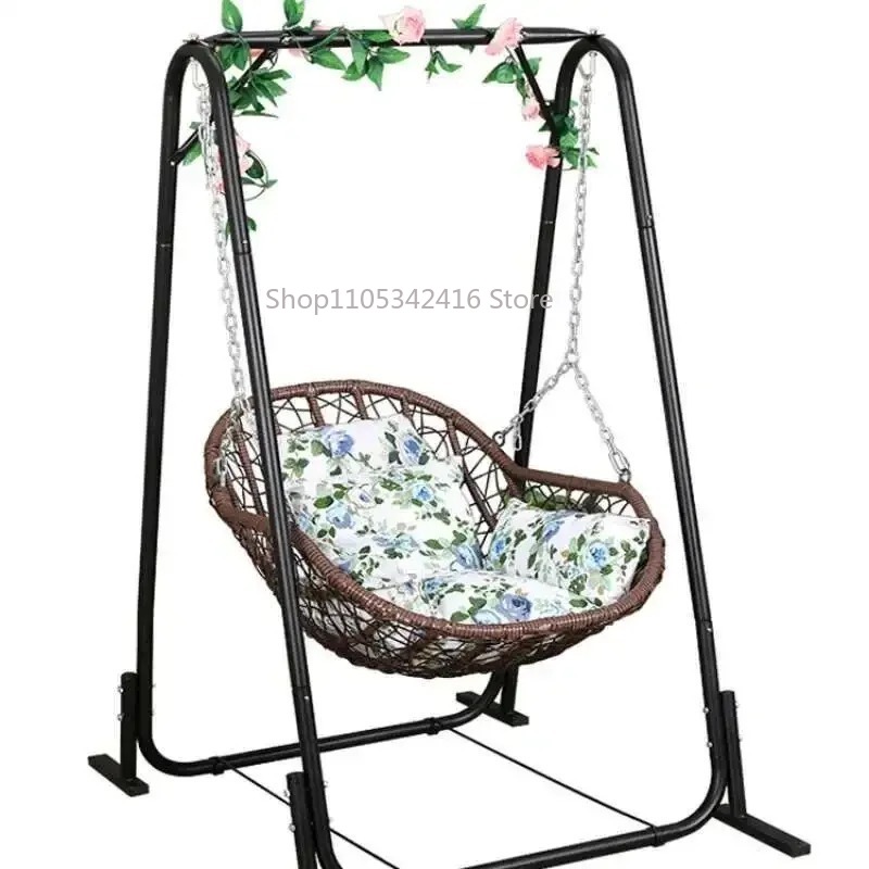 Outdoor Furniture Rocking Chair - Single Rattan Hanging Basket Chair Child