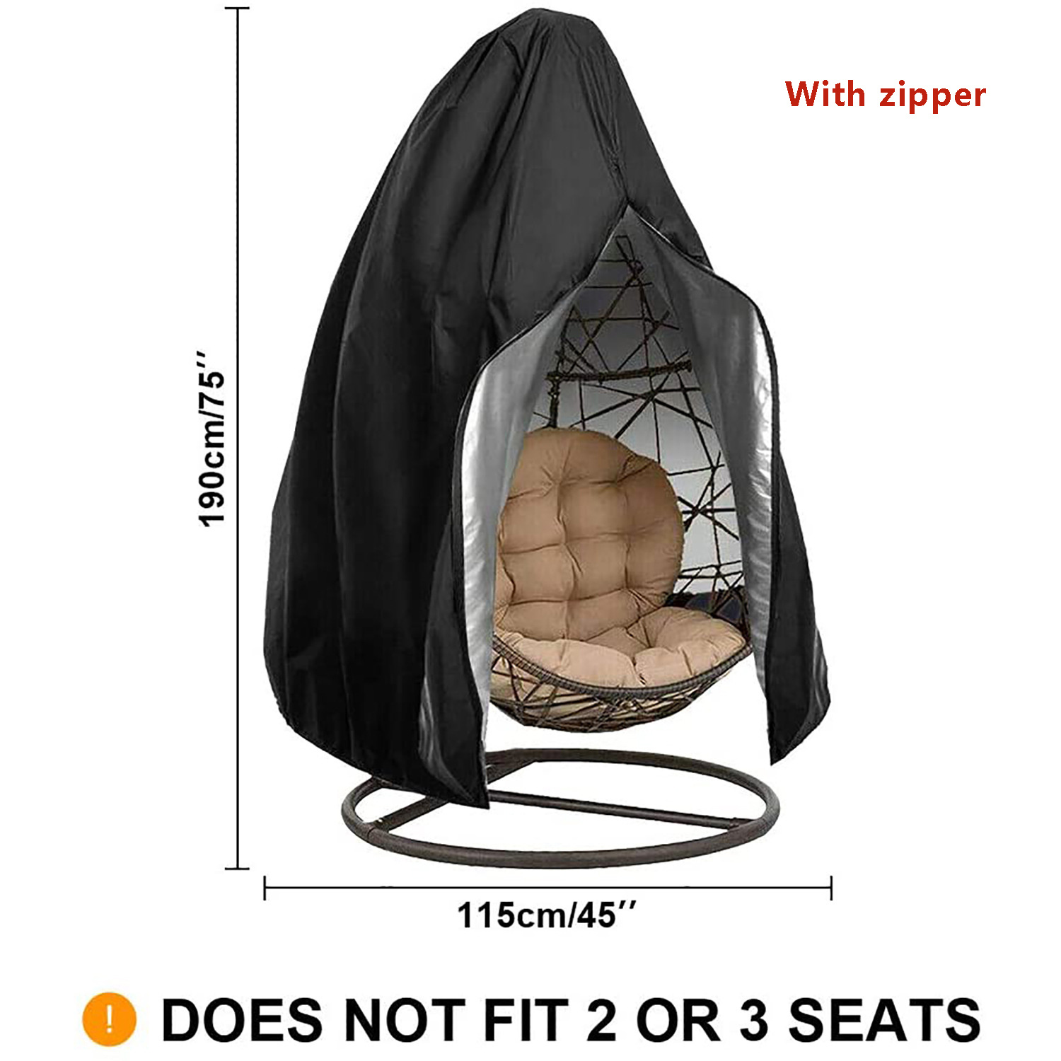 1 Piece Courtyard Hanging Egg  - Outdoor Furniture Rocking Chair 评论和价格