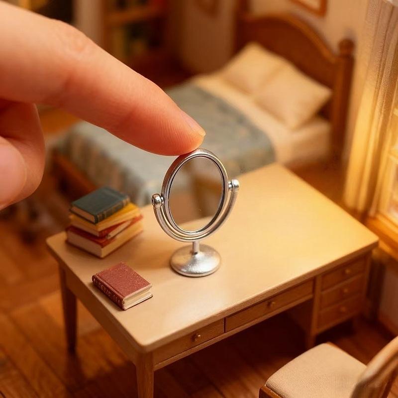 1Pcs Miniature Retro Mirror Dr - Outdoor Furniture Vintage 评论和价格