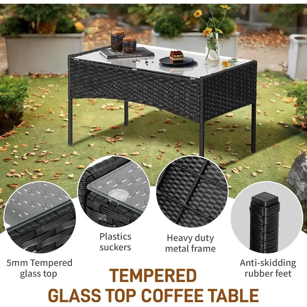 4-Piece Outdoor Patio Furnitur - Outdoor Furniture Loveseat 评论和价格