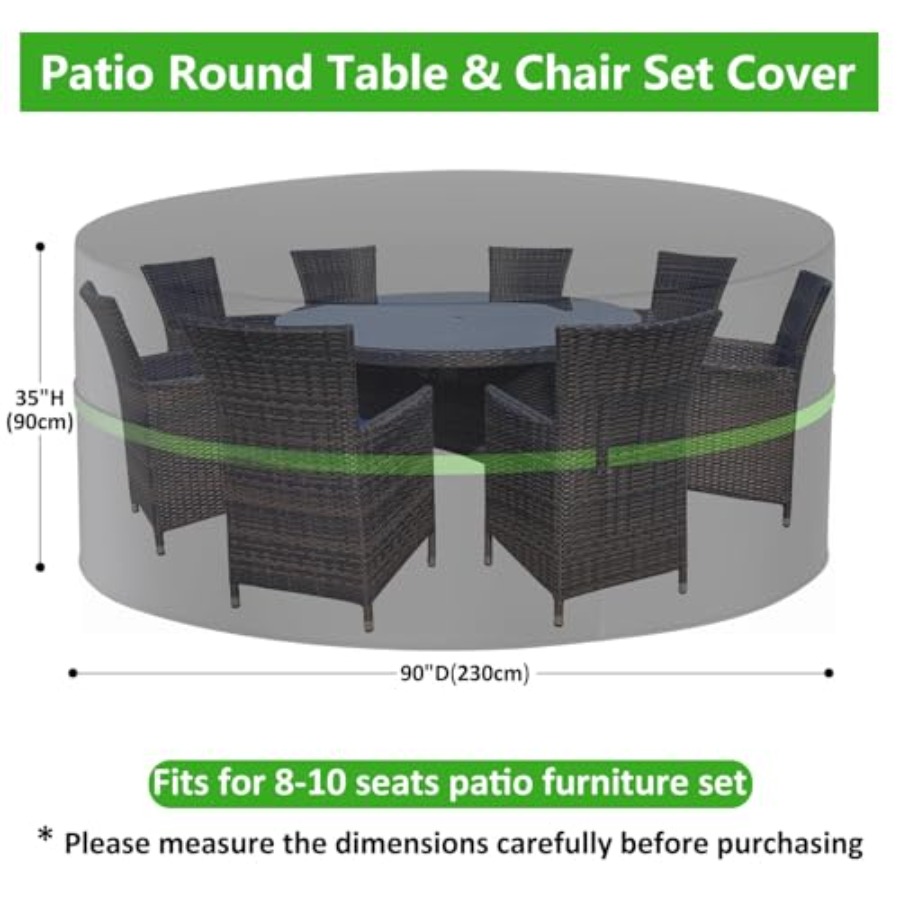Round Patio Furniture Covers,  - Outdoor Furniture Table And Chairs 评论和价格