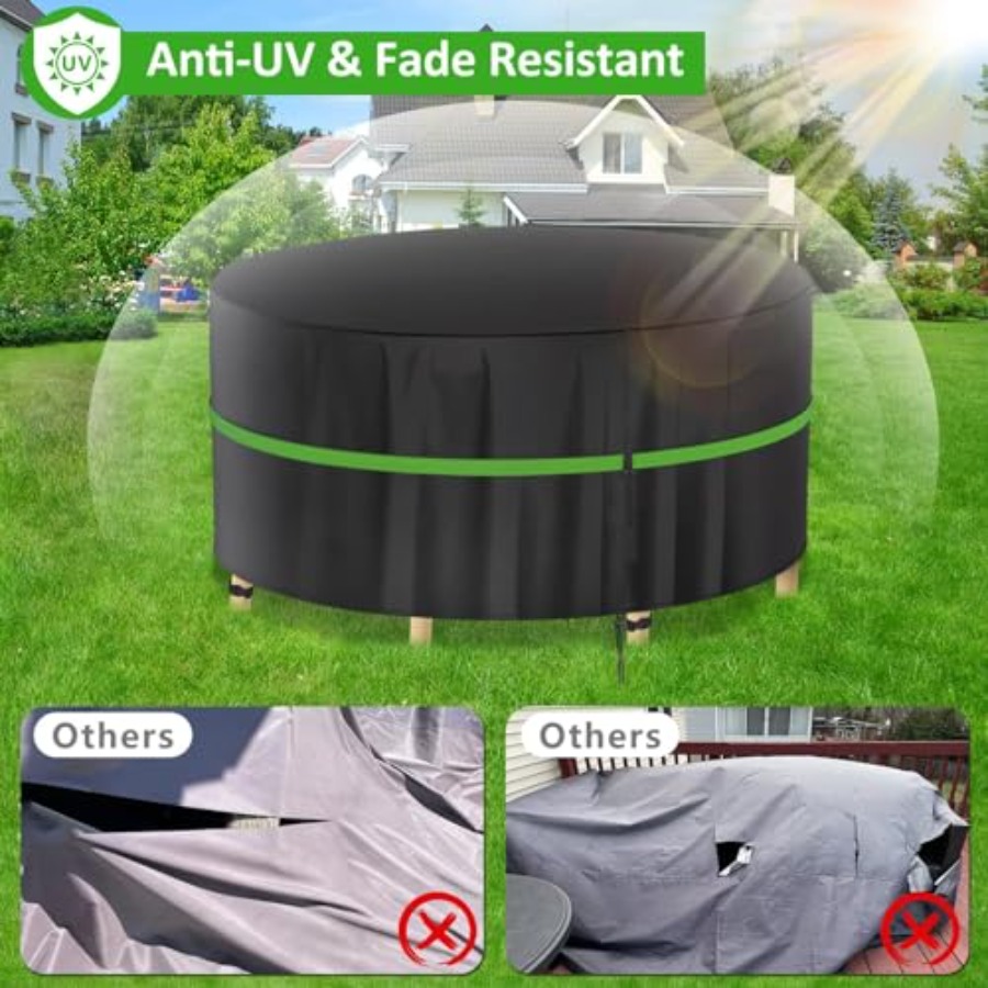 Round Patio Furniture Covers,  - Outdoor Furniture Table And Chairs 评论和价格