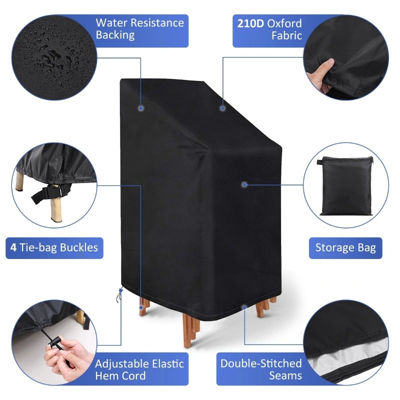 1/2/PCS Stacked Chair Dust Cov - Outdoor Furniture Covers 评论和价格