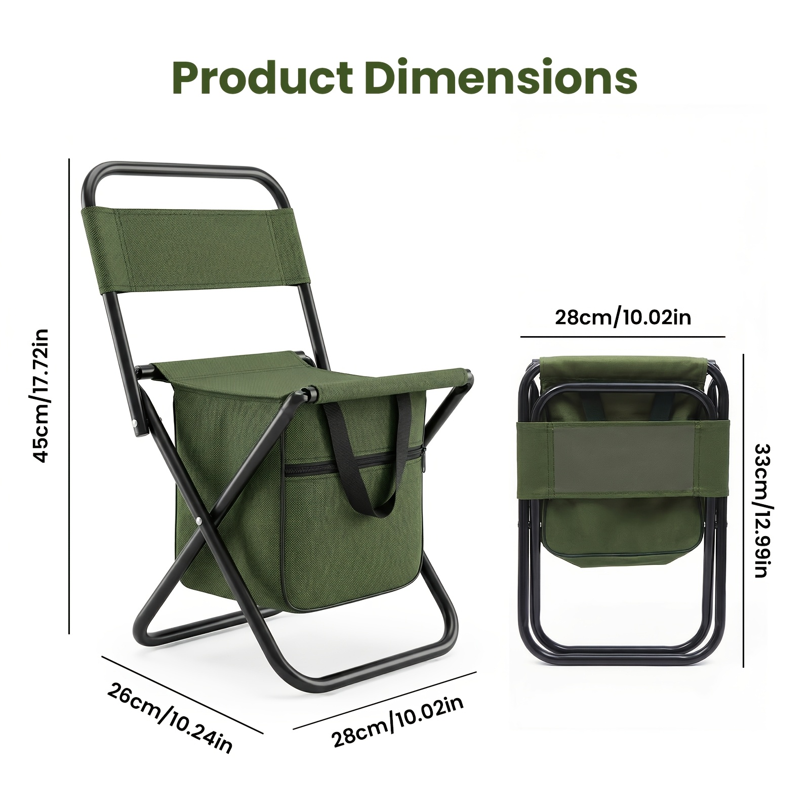 2 in 1 Camping Chair with Larg - Outdoor Furniture Rocking Chair 评论和价格