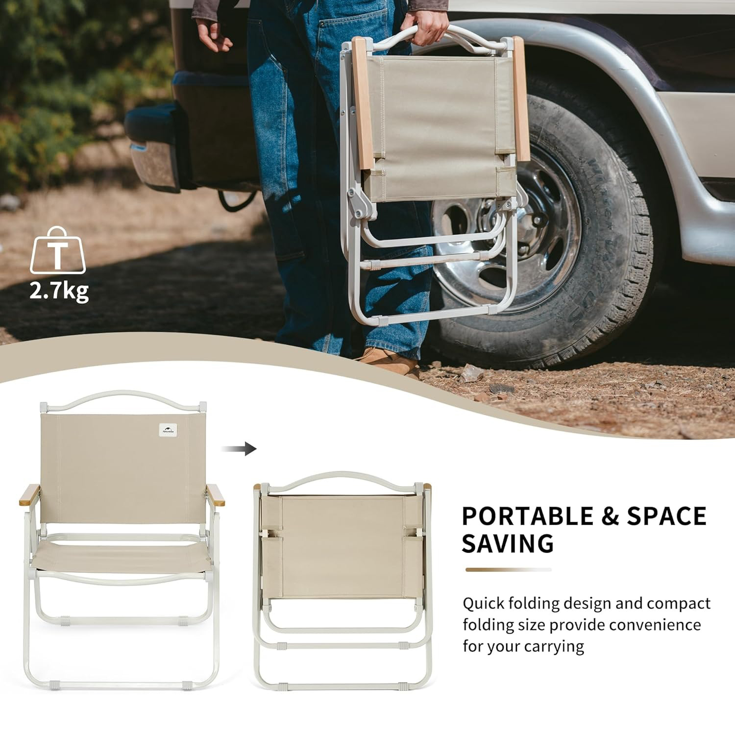 Naturehike Portable Camping Ch - Outdoor Furniture Rocking Chair 评论和价格