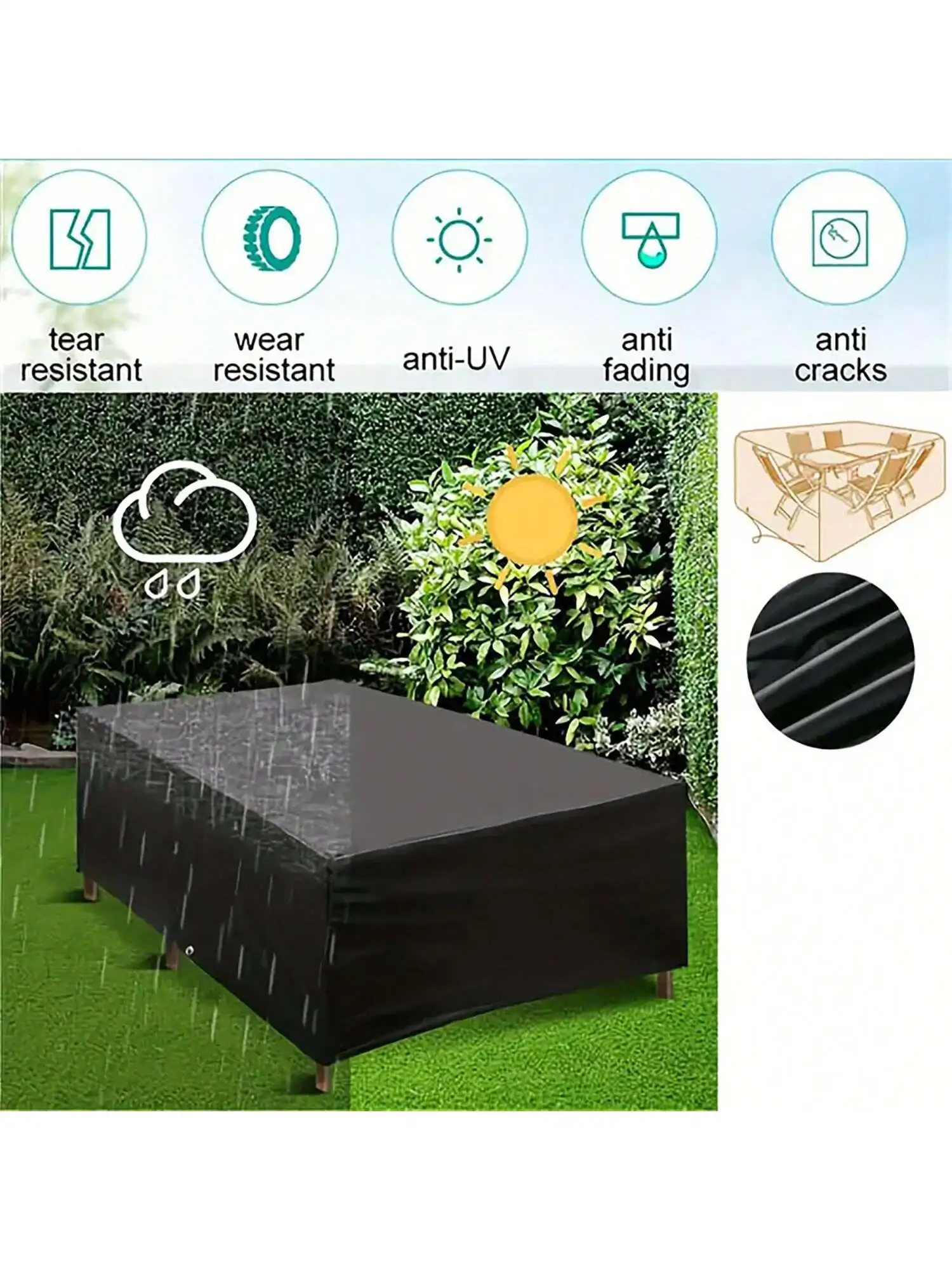 Multi-Size Outdoor Patio Garde - Outdoor Furniture Covers 评论和价格