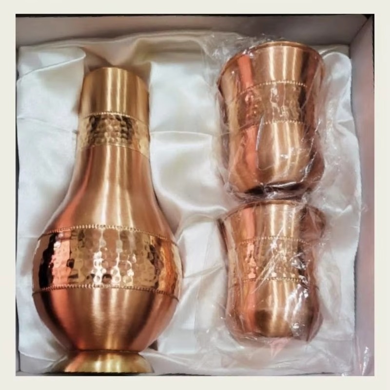 1500ML Smooth Copper Water Jug - Outdoor Furniture Vintage 评论和价格