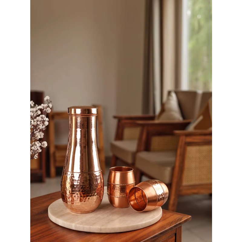 1500ML Smooth Copper Water Jug - Outdoor Furniture Vintage 评论和价格