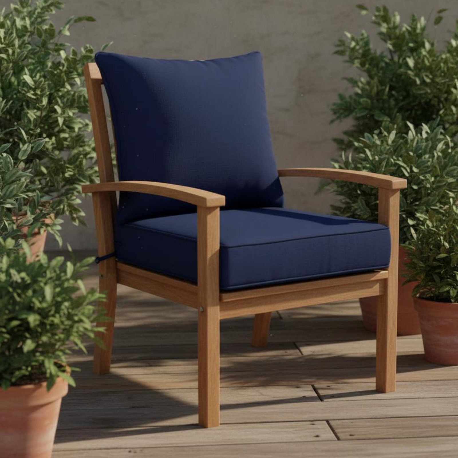 Patio Chair Pad Hidden Closure - Outdoor Furniture Cushion 评论和价格