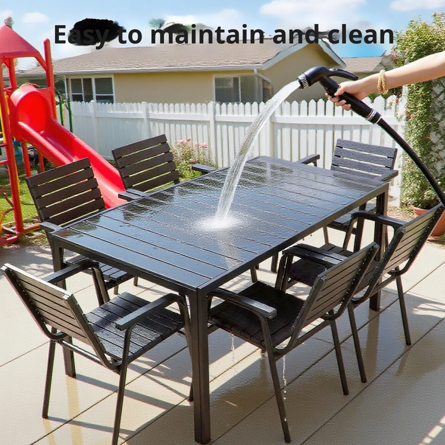 New Bamboo Picnic Garden Table - Outdoor Furniture Table And Chairs 评论和价格